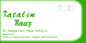 katalin mauz business card
